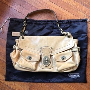 Coach Legacy Leigh 65th Anniversary Satchel -Camel